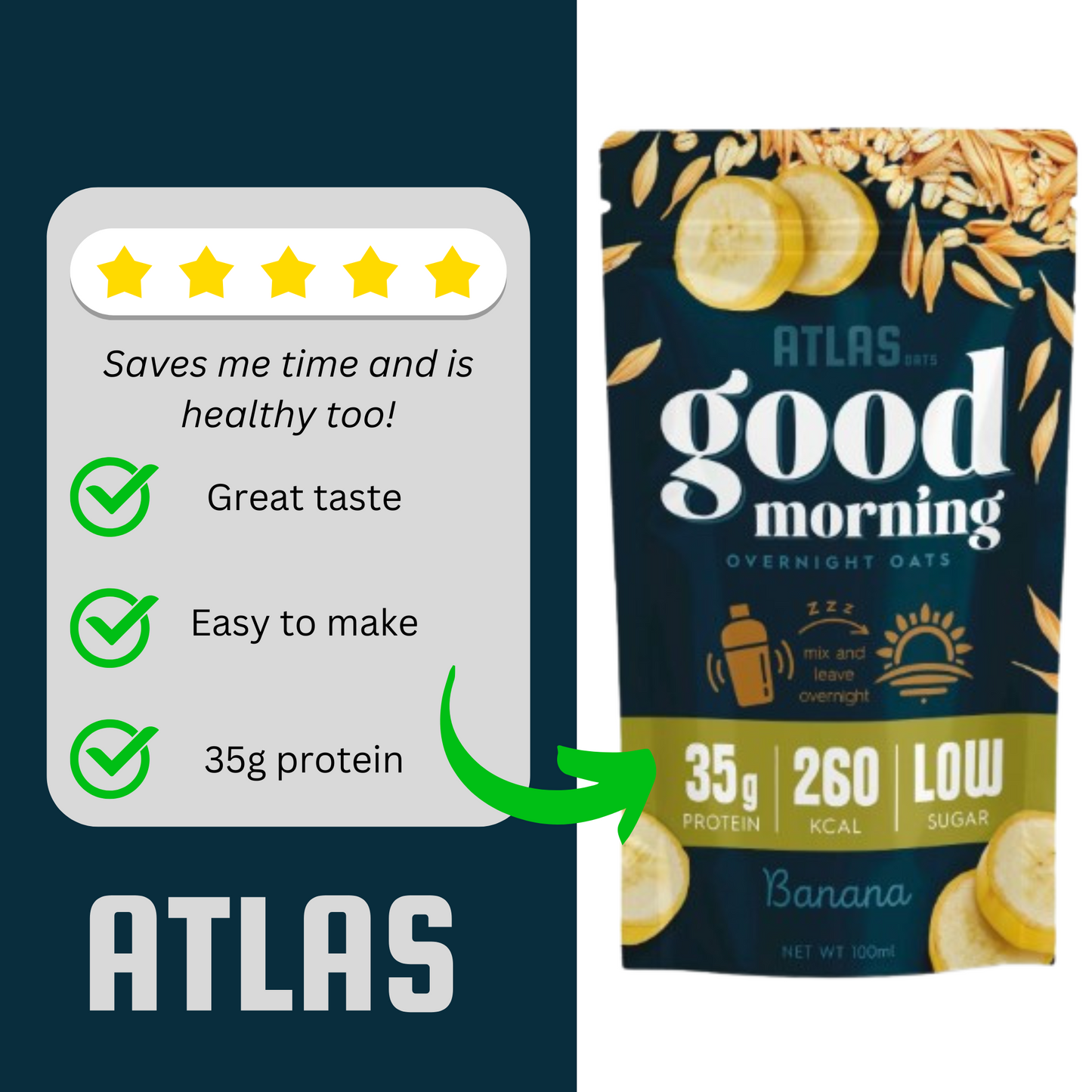 Banana Overnight Oats - Box of 16